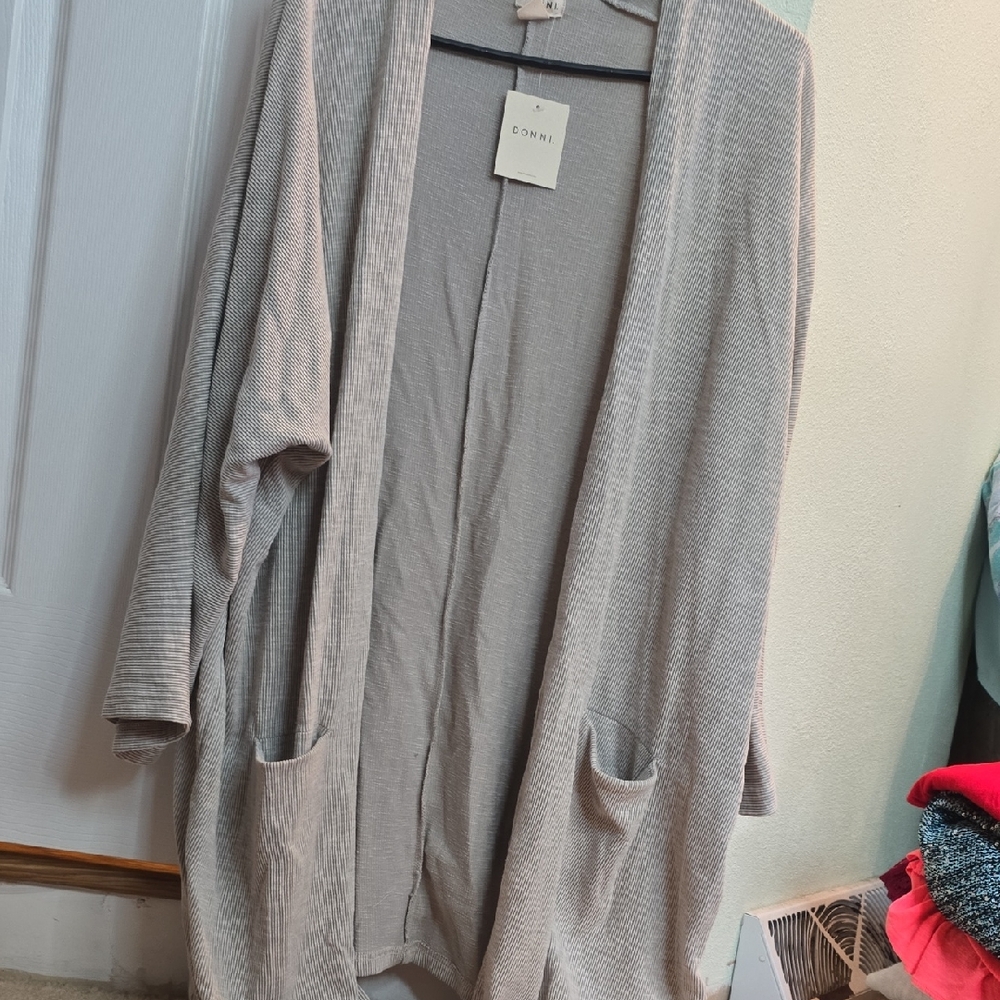 DONNI. Heather Gray Women's Cardigan